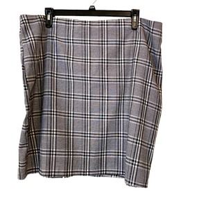 SHEIN 4X Plaid Pencil Skirt